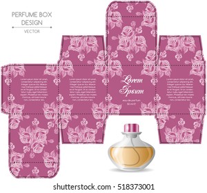 Perfume Box Design Die Cut Vector Stock Vector (Royalty Free) 518373001