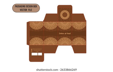 Perfume box design Design Template Dehn al Oud