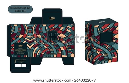 Perfume box design Template, Elegant , eye-catching Design