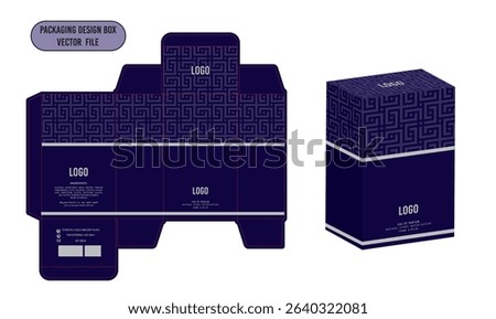Perfume box design Template, Elegant , eye-catching Design