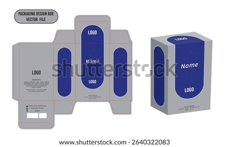 Perfume box design Template, Elegant , eye-catching Design