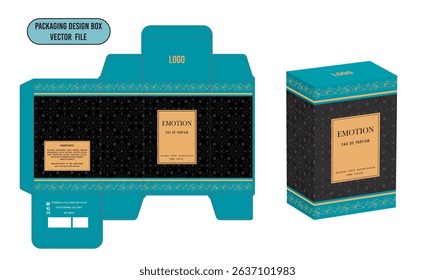 Perfume box design Design Template Emotion Tiffany Color