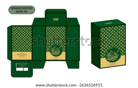 Perfume box design Design Template Modern Man Green