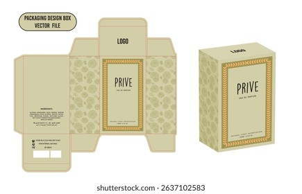 Perfume box design Design Template Prive