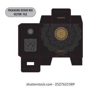 Perfume box design template, Product Design