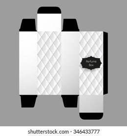 Perfume Box Template Design, Vector,