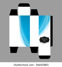 Perfume Box Template Design, Vector,