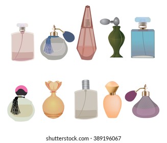 Perfume Collection Stock Vector (Royalty Free) 389196067 | Shutterstock