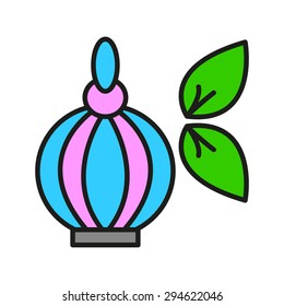 perfume, color icon