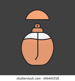 Perfume color icon. Isolated vector illustration