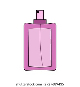 Icono simple de los colores del perfume en el fondo blanco