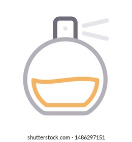 perfume colour line vector icon