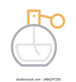 perfume colour line vector icon