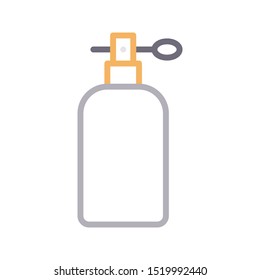 perfume colour line vector icon
