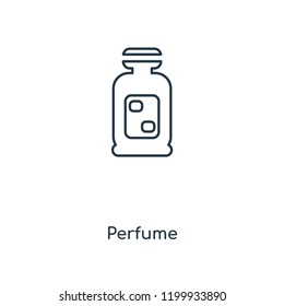 Perfume concept line icon. Linear Perfume concept outline symbol design. This simple element illustration can be used for web and mobile UI/UX.
