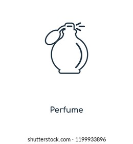 Perfume concept line icon. Linear Perfume concept outline symbol design. This simple element illustration can be used for web and mobile UI/UX.