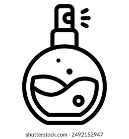 Perfume cosmetic beauty icon illustration