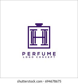 perfume cosmetics logo template