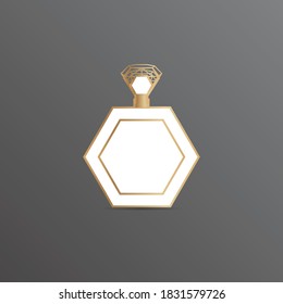 plantilla de logotipo de cosméticos de perfume, vector de plantilla de logotipo abstracto de perfume, Emblem, Concepto de diseño, símbolo creativo, icono
