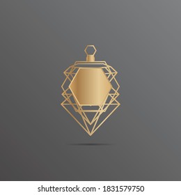 plantilla de logotipo de cosméticos de perfume, vector de plantilla de logotipo abstracto de perfume, Emblem, Concepto de diseño, símbolo creativo, icono