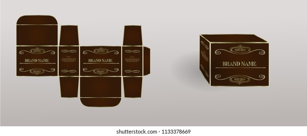 perfume design box packaging for female youth