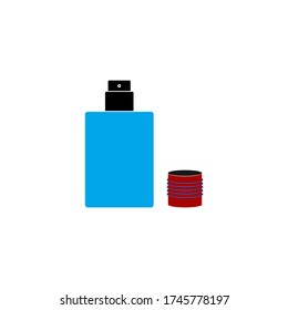 icono de diseño de perfume blanco aislado 