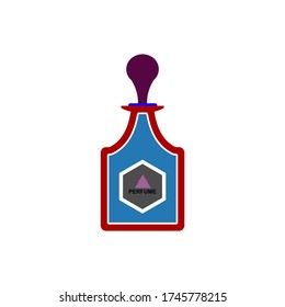 perfume design icon isloated white 