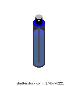 icono de diseño de perfume blanco aislado 
