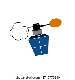 icono de diseño de perfume blanco aislado 