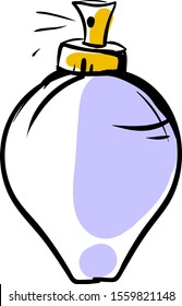 Dibujo Perfume, ilustración, vector sobre fondo blanco