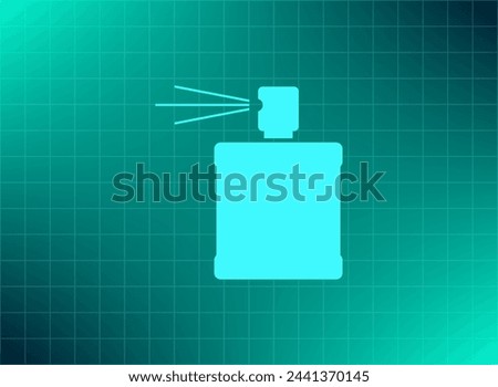 Perfume, eau de toilette, perfumery. Vector icon.