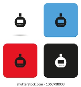 Perfume flat vector icon.