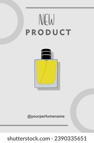 Perfume Fragrance For Sale Discount Template Vector Art