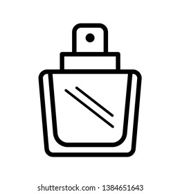 Perfume Glass Bottle Icon Vector