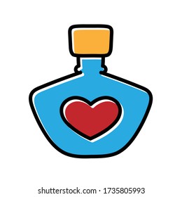 perfume hand drawn icon vector design