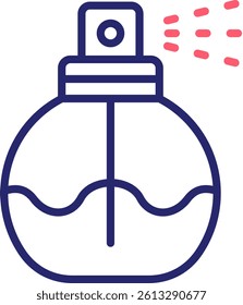 Perfume Icon Color Vector Illustration