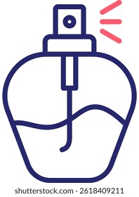 Perfume Icon Color Vector Illustration