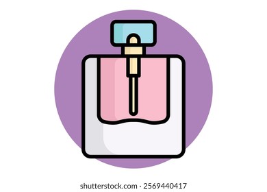 Perfume icon. colored outline icon style. icon related to party, valentine. valentine day elements vector illustration