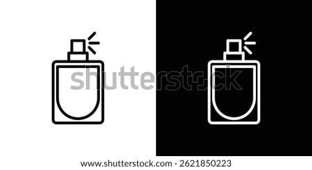 Perfume icon concept stroke on white background