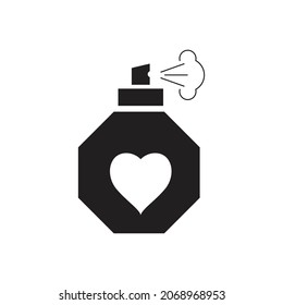 Diseño de icono Perfume aislado en fondo blanco