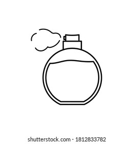 perfume icon design template isolated