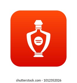 Perfume icon digital red for any design isolated on white vector illustration