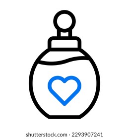 perfume icon duocolor blue black colour mother day illustration vector element and symbol perfect.