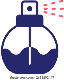 Perfume Icon Fill Vector Illustration