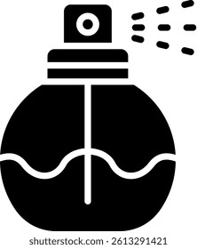Perfume Icon Glyph Vector Illustration