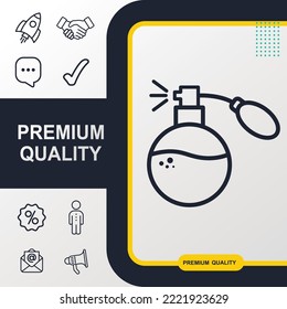 perfume icon graphic element. Modern design.