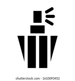 perfume icon isolated sign symbol vector illustration - high quality black style vector icons
