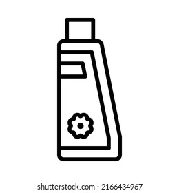 Perfume Icon. Line Art Style Design Isolated On White Background