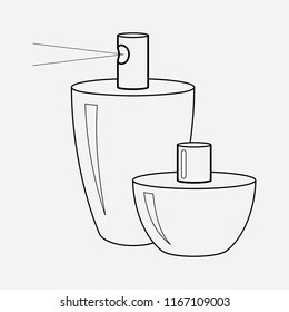 Perfume icon line element. Vector illustration of perfume icon line isolated on clean background for your web mobile app logo design.