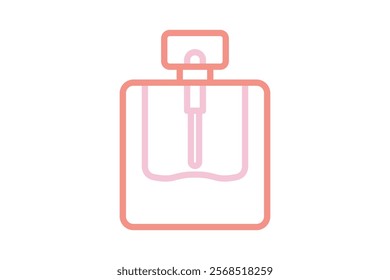 Perfume icon. line icon style. icon related to party, valentine. valentine day elements vector illustration